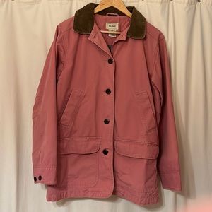L.L. Bean Barn Coat pink rose medium Chore Jacket Adirondack